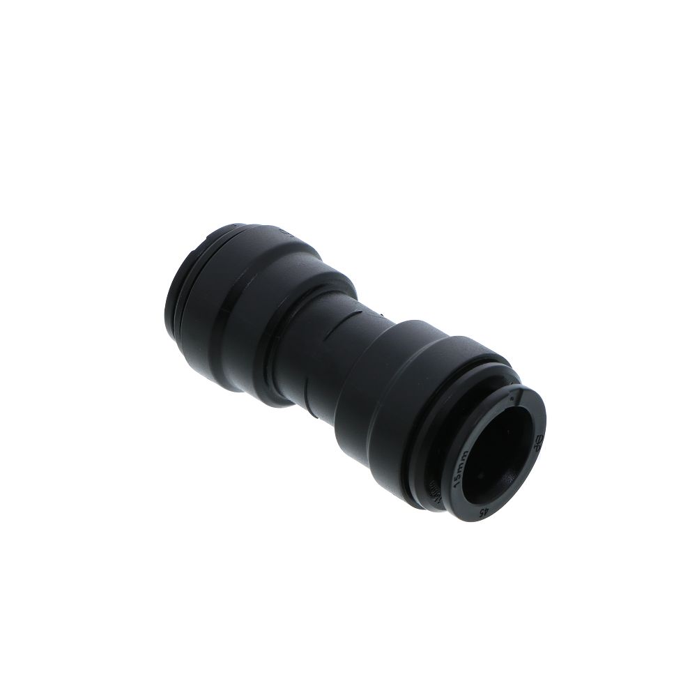 John Guest Union Connector BLACK ACETAL - 15mm