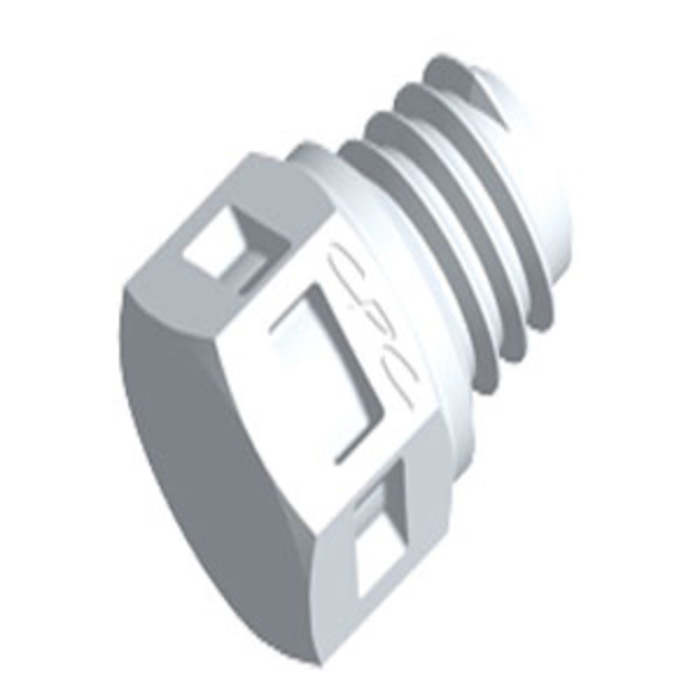 MP70 Plug Fitting Natural PVDF Tapered 10-32