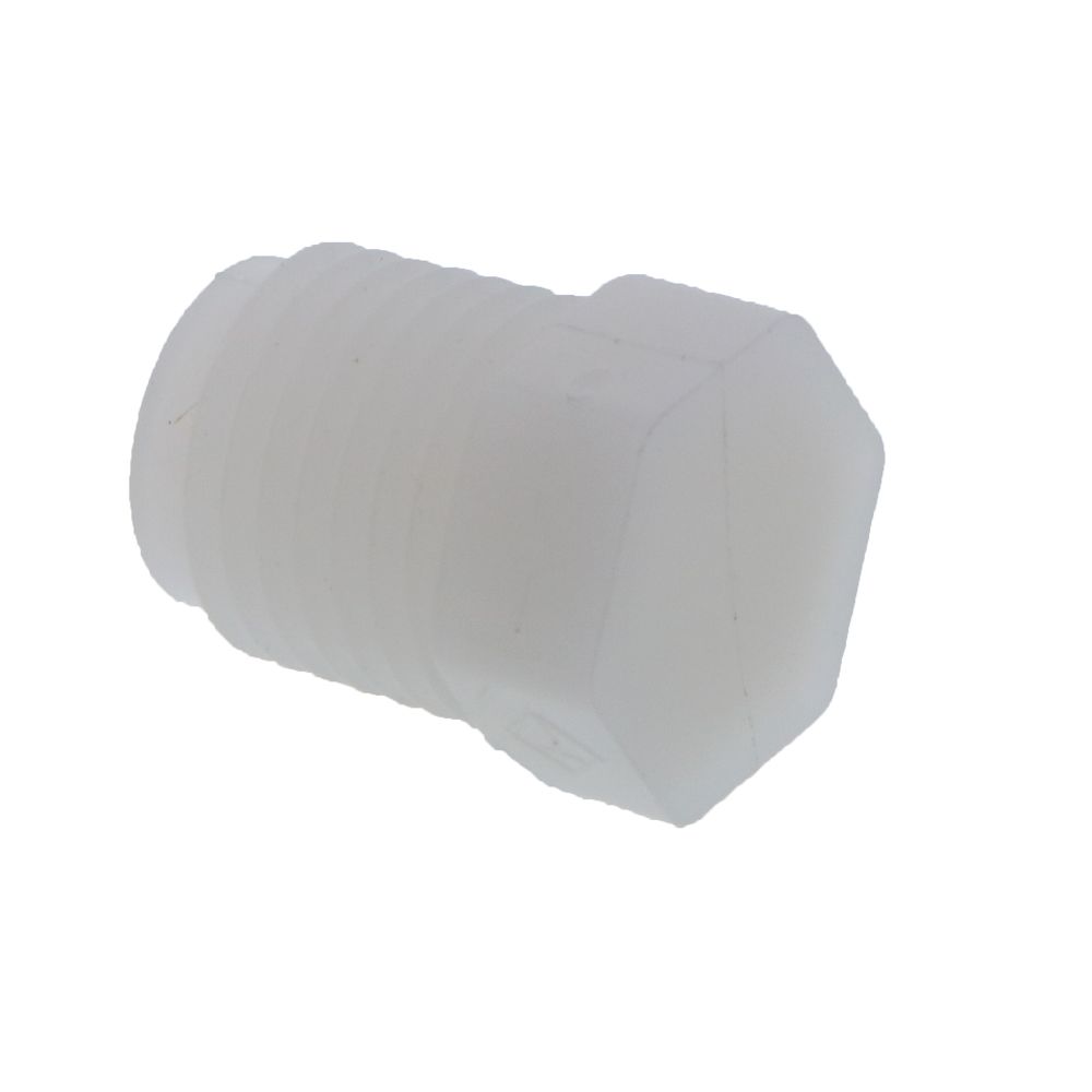 Pipe Plug Hex Head - 1/4" NPT Nylon Natural