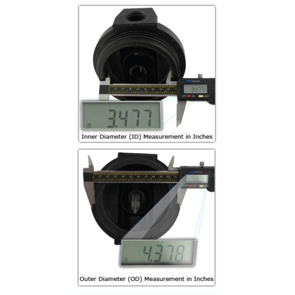 Pentek 154134 Black VIH Cap for #10 and #20 VIH Housings w/ PR - 3/4" FPT