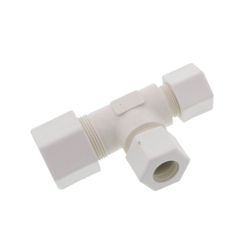 JACO 70-14-10-P-PG Polypropylene Union Tee 7/8 OD Tube x 7/8 OD Tube x 5/8 OD Tube
