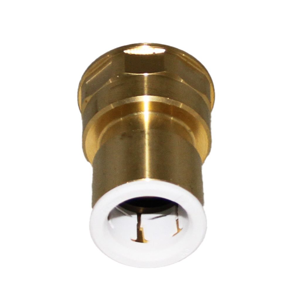 John Guest Lead Free Brass Flare Female Connector - 3/8 x 1/4 FFL