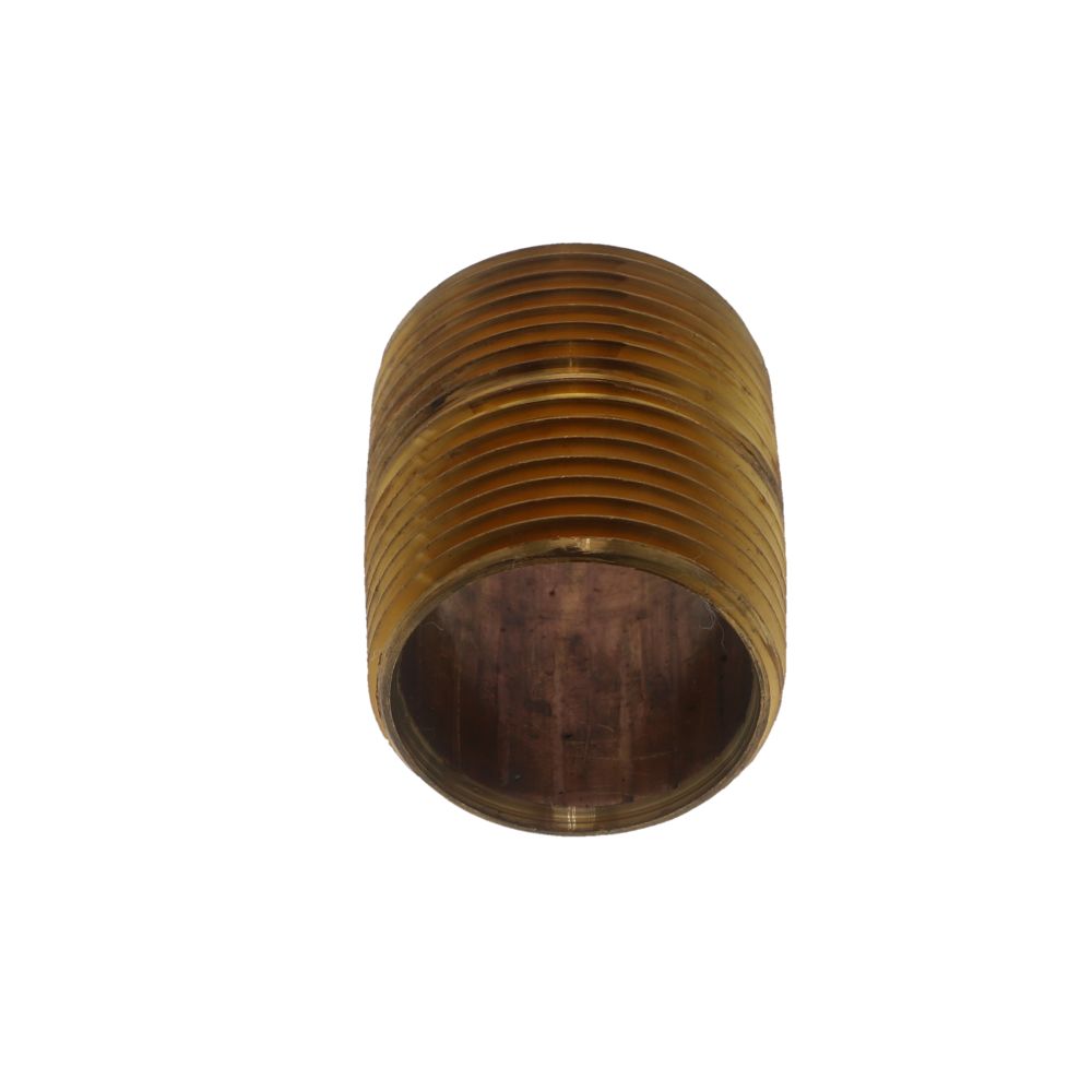 Brass Pipe Nipple Threaded 1 MPT x Close NO LEAD