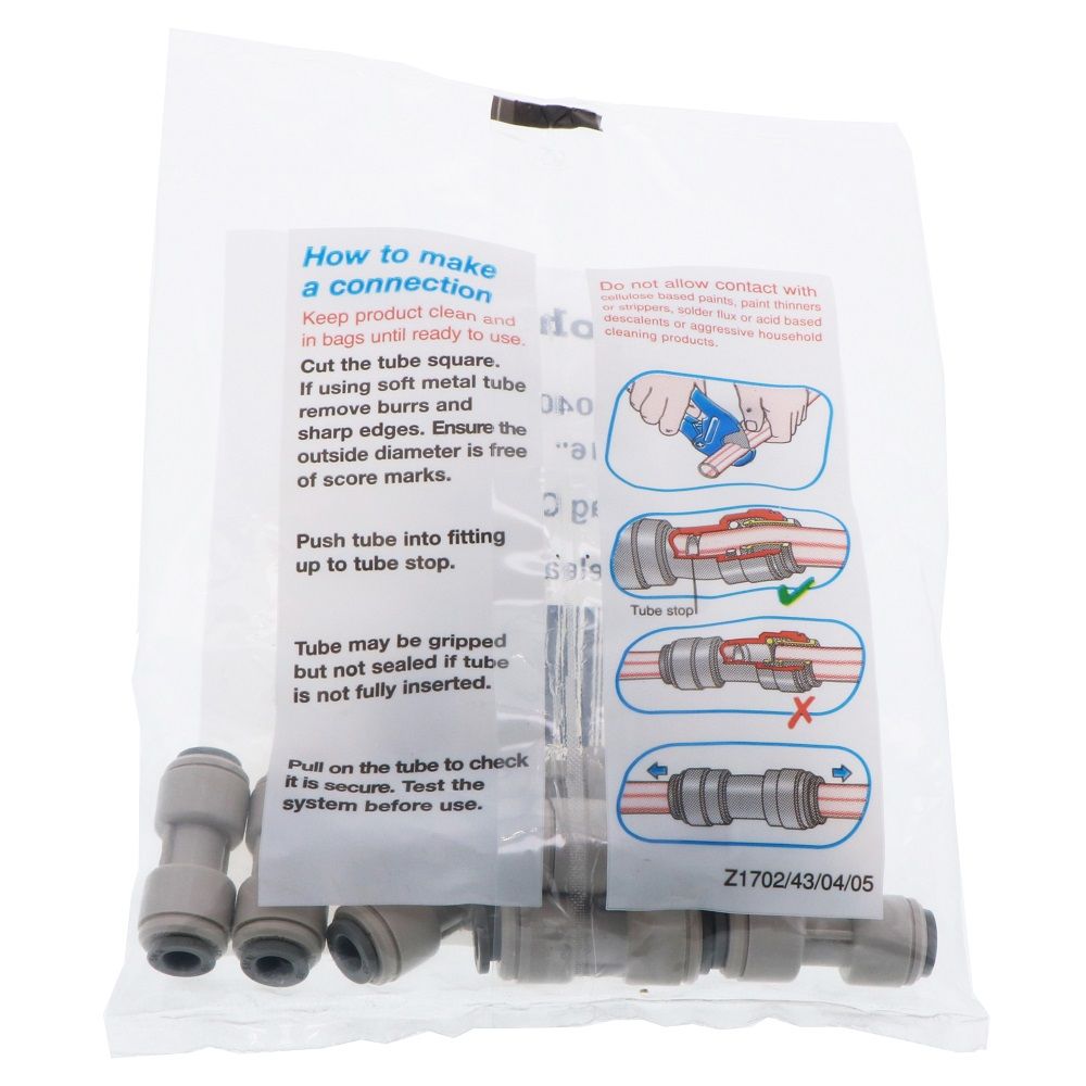 John Guest Union Connector - 3/16