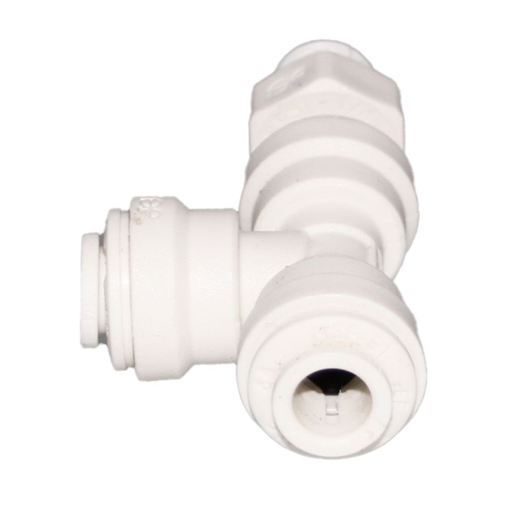 John Guest Polypropylene Swivel Male Run Tee - 3/8 x 1/4 NPTF