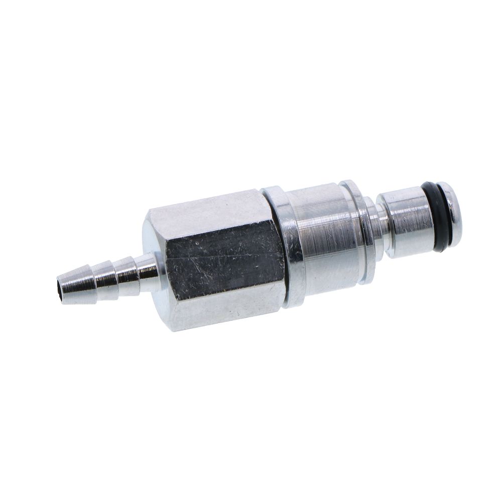 Multi-Mount Non-Valved Hose Barb Coupling Insert - 1/8 ID Barb Chrome