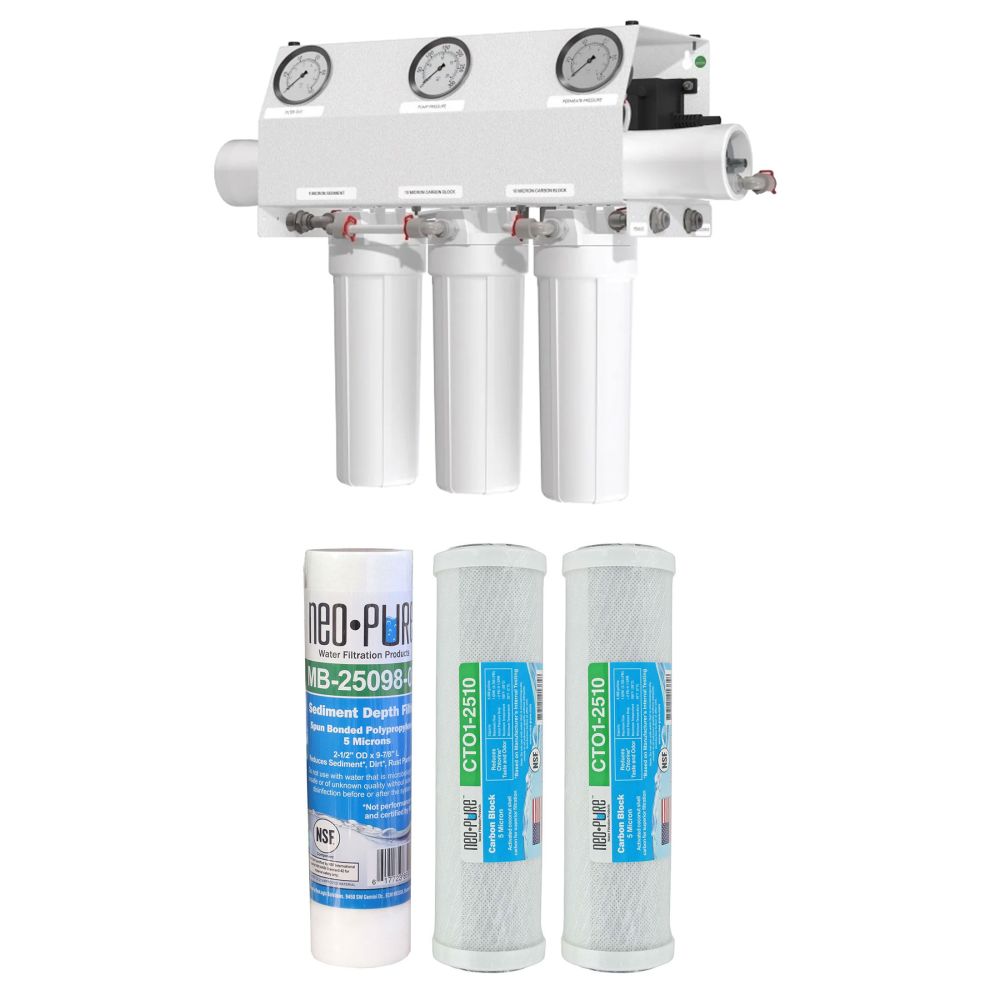 Axeon L1-300 RO System Replacement Filter Cartridge Kit, 110V 60 Hz 1PH