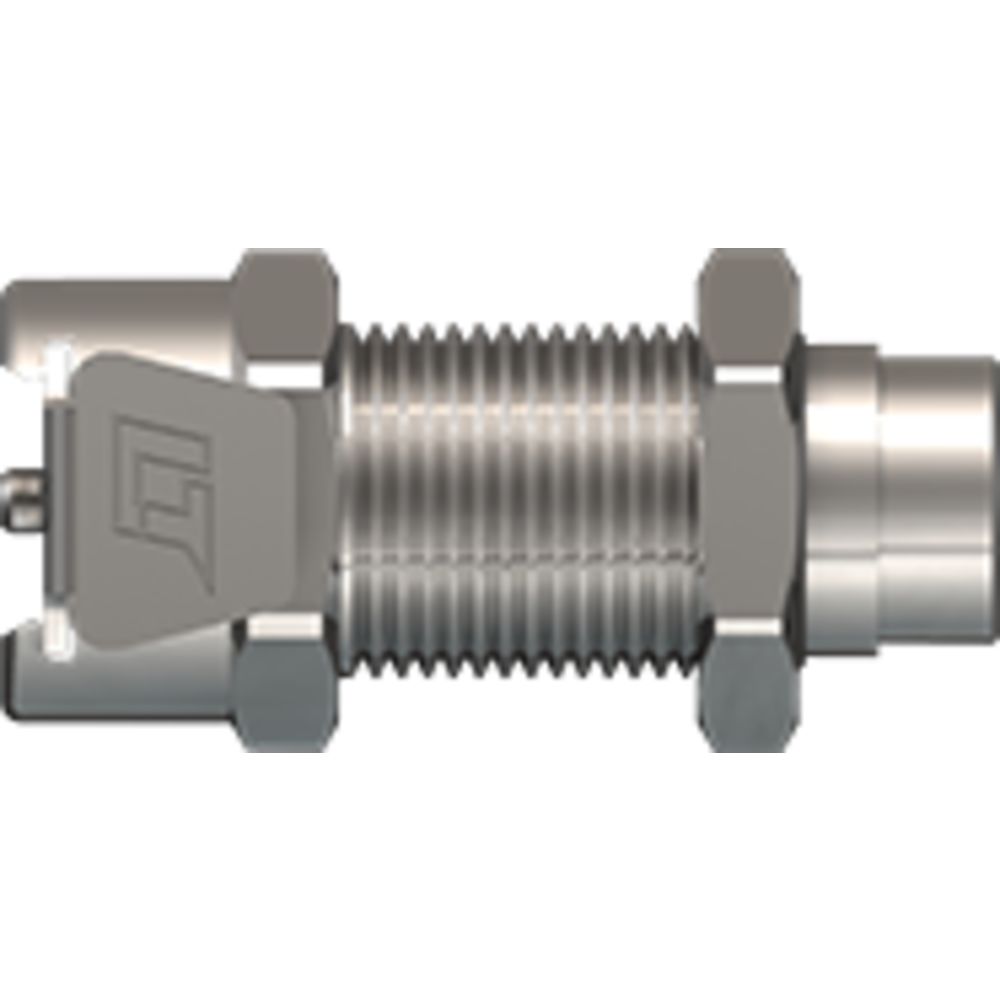 LinkTech 20CB Series Panel Mt. Female, Female Thread, Valved, 10/32, Chrome Brass, Buna N