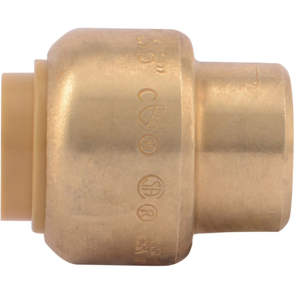 SharkBite® U512LF Lead-Free Brass Push-to-Connect End Stop - 3/8"