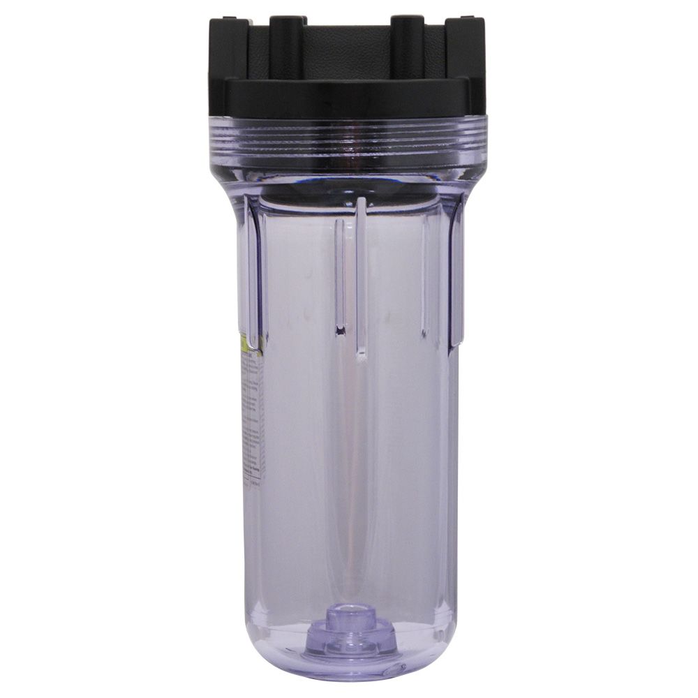 Pentek 150436 10" Standard Water Filter Housing Black/Clear No PR - 3/4" FPT