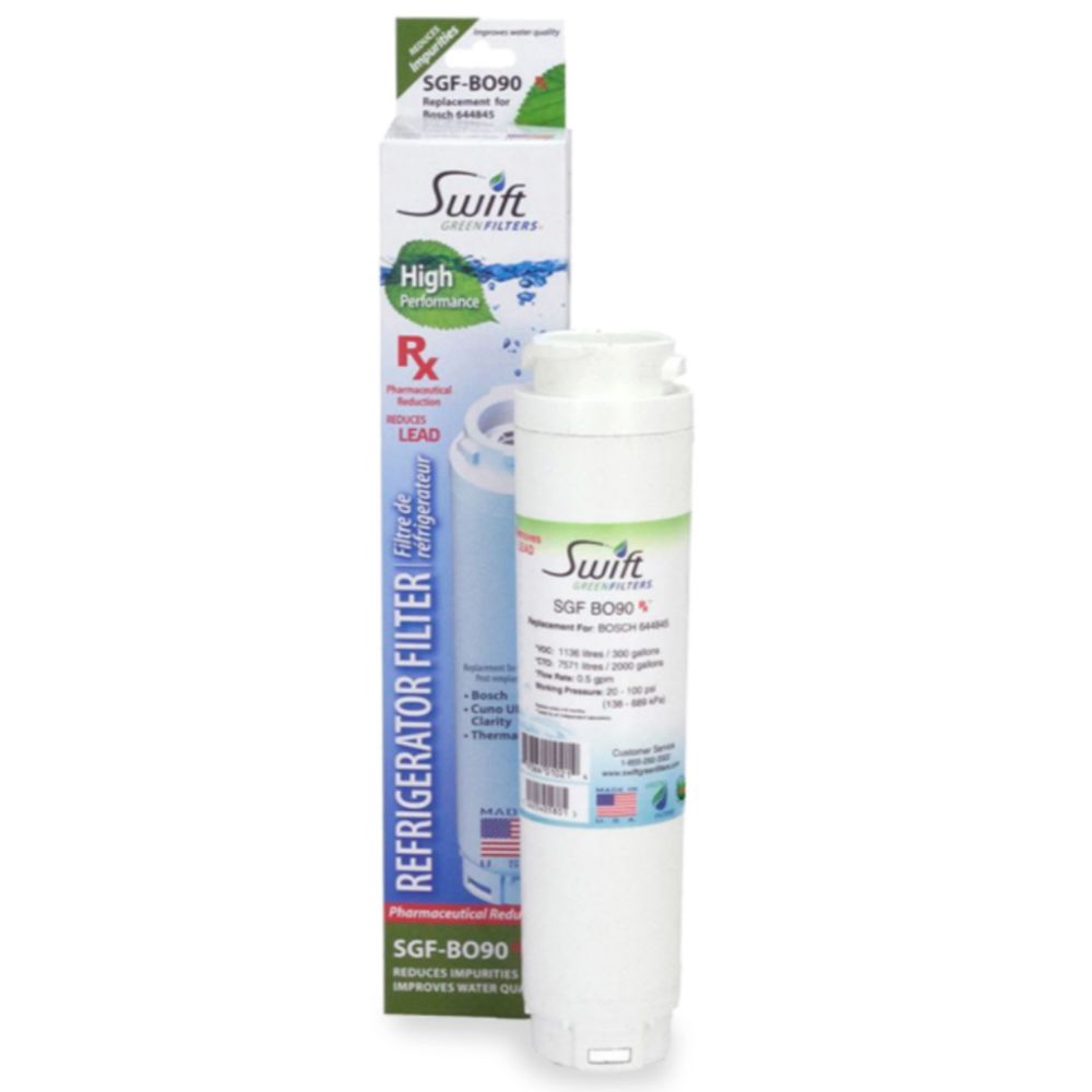 Swift Green SGF-BO90 Compatible Bosch 644845 UltraClarity Refrigerator Filter