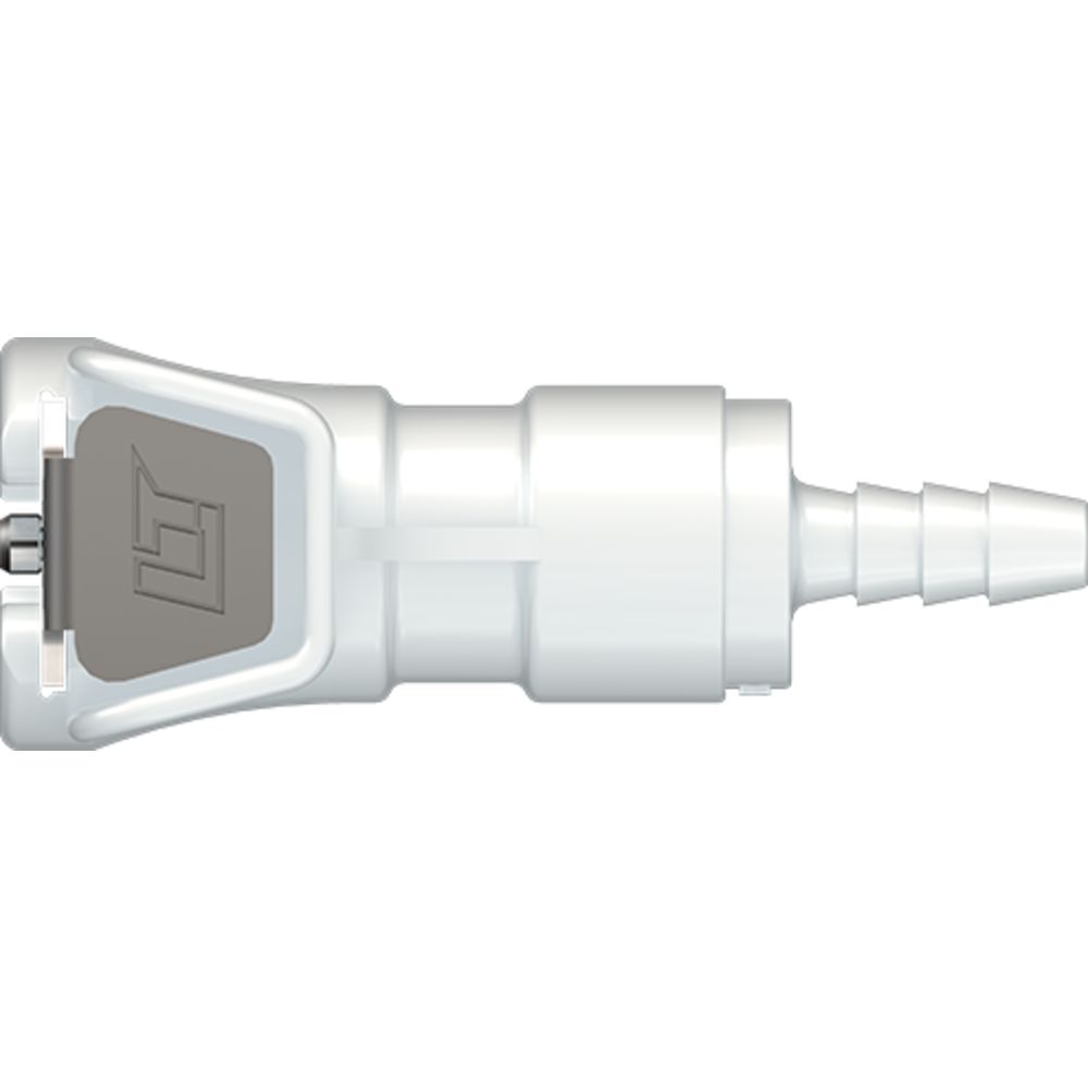 LinkTech 20AC Series Straight Female, Non-valved, 1/8" HB, Natural Acetal