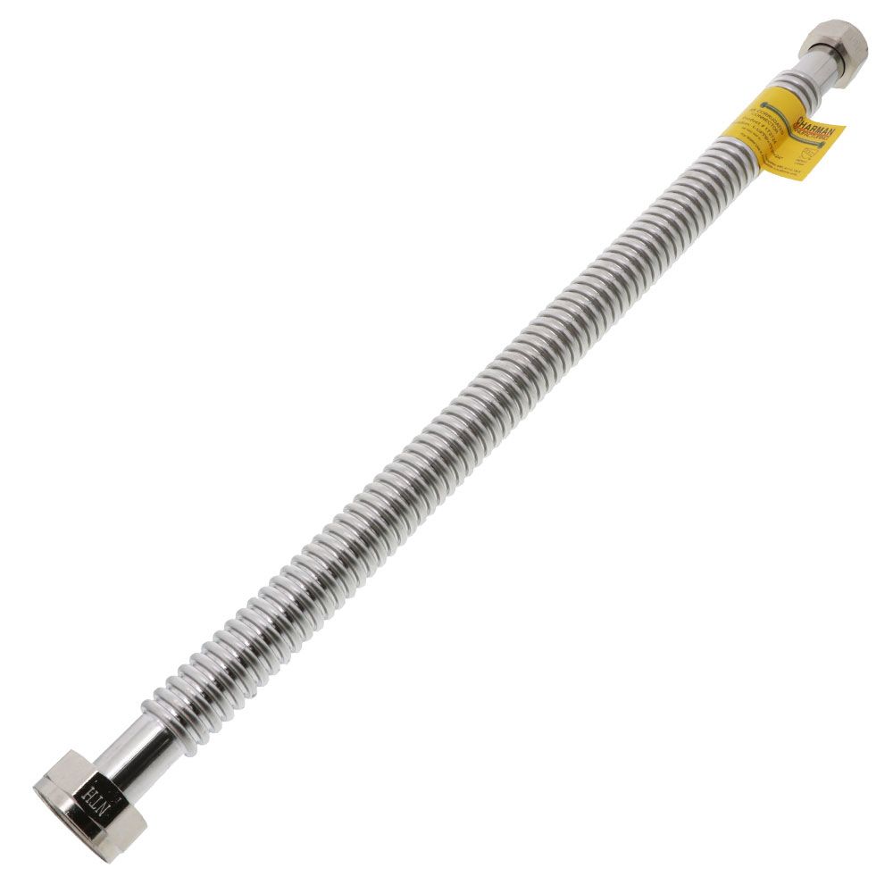 Stainless Steel Flexible Water Softener Connector 1-1/4 FIP x 1 FIP x 24