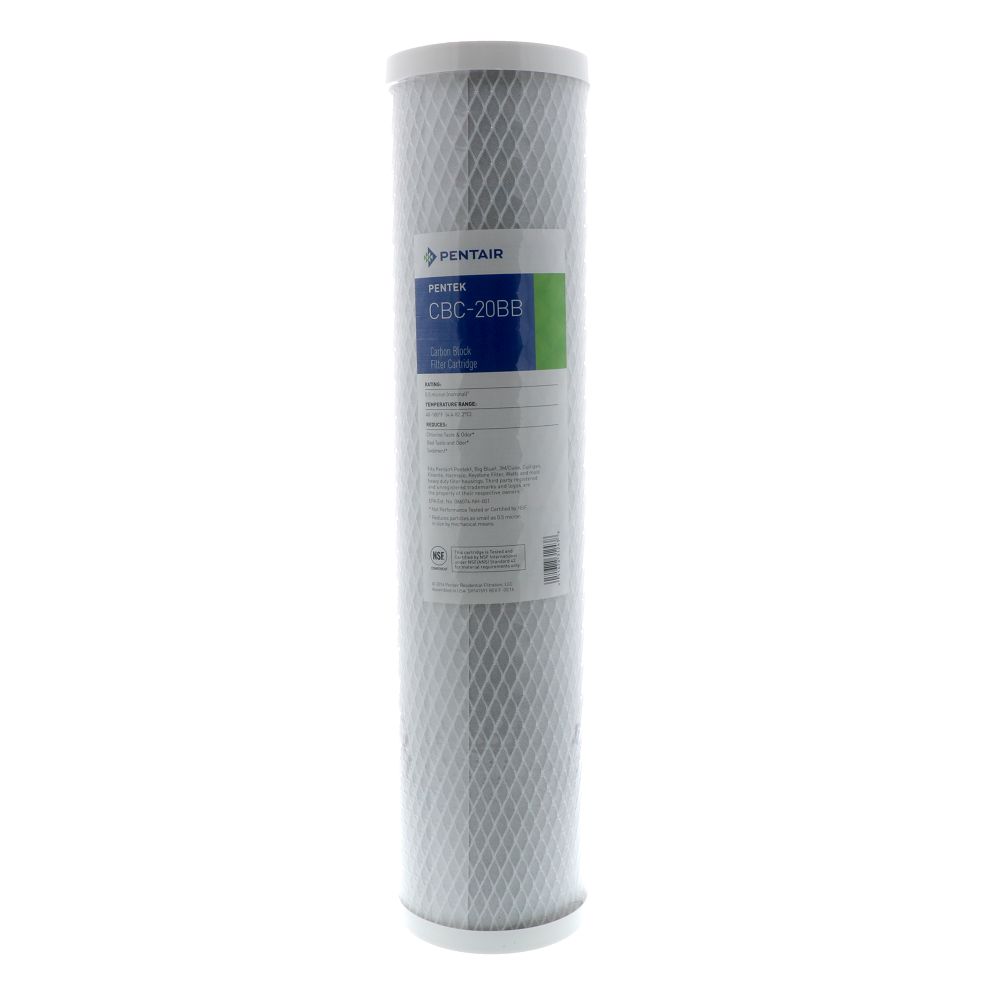 20" BB Pentek CBC-20BB Carbon Block CTO/VOC 0.5 mic Filter Compatible with Everpure CC3E
