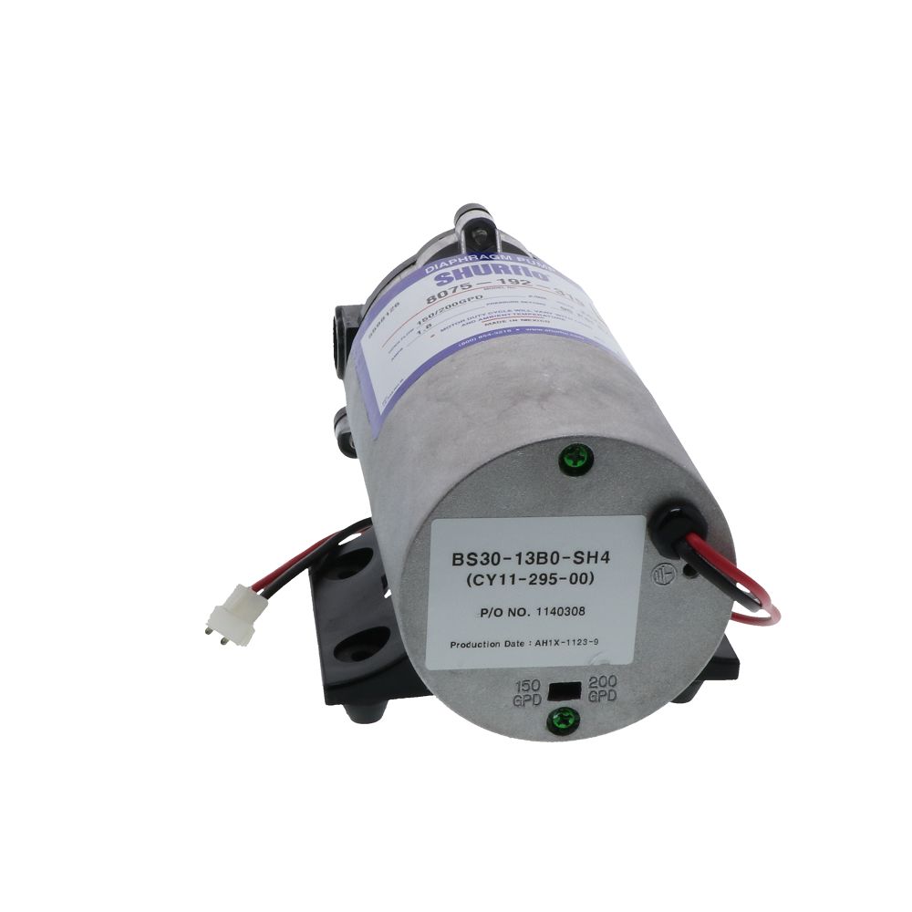 SHURflo 8075-192-319 Brushless DC RO Booster Pump 150-200 GPD 140 PSI 24VDC