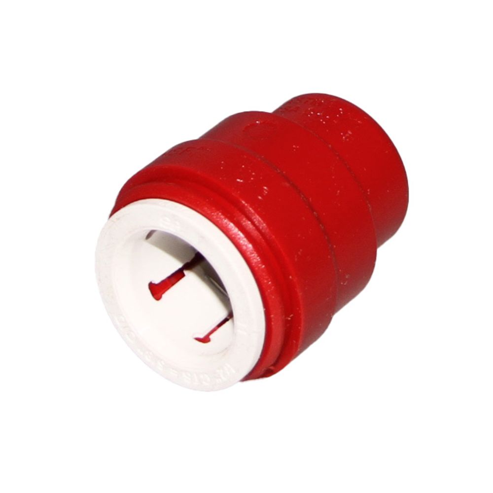 John Guest Color Coded End Cap Red - 1/2 CTS Test Cap