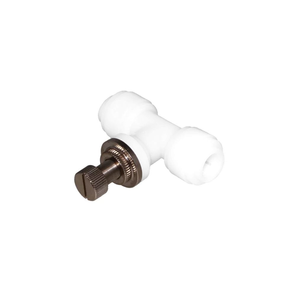 NeoFit - Acetal White Flow Control Union Connector 1/4" tube