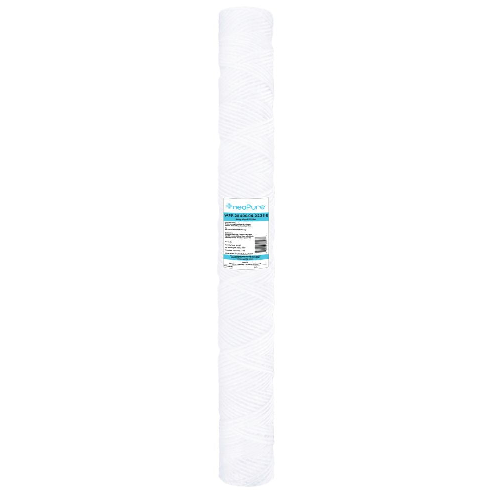 Neo-Pure 2.5 x 40" String Wound PP Filter 5mic FDA 222 Spring