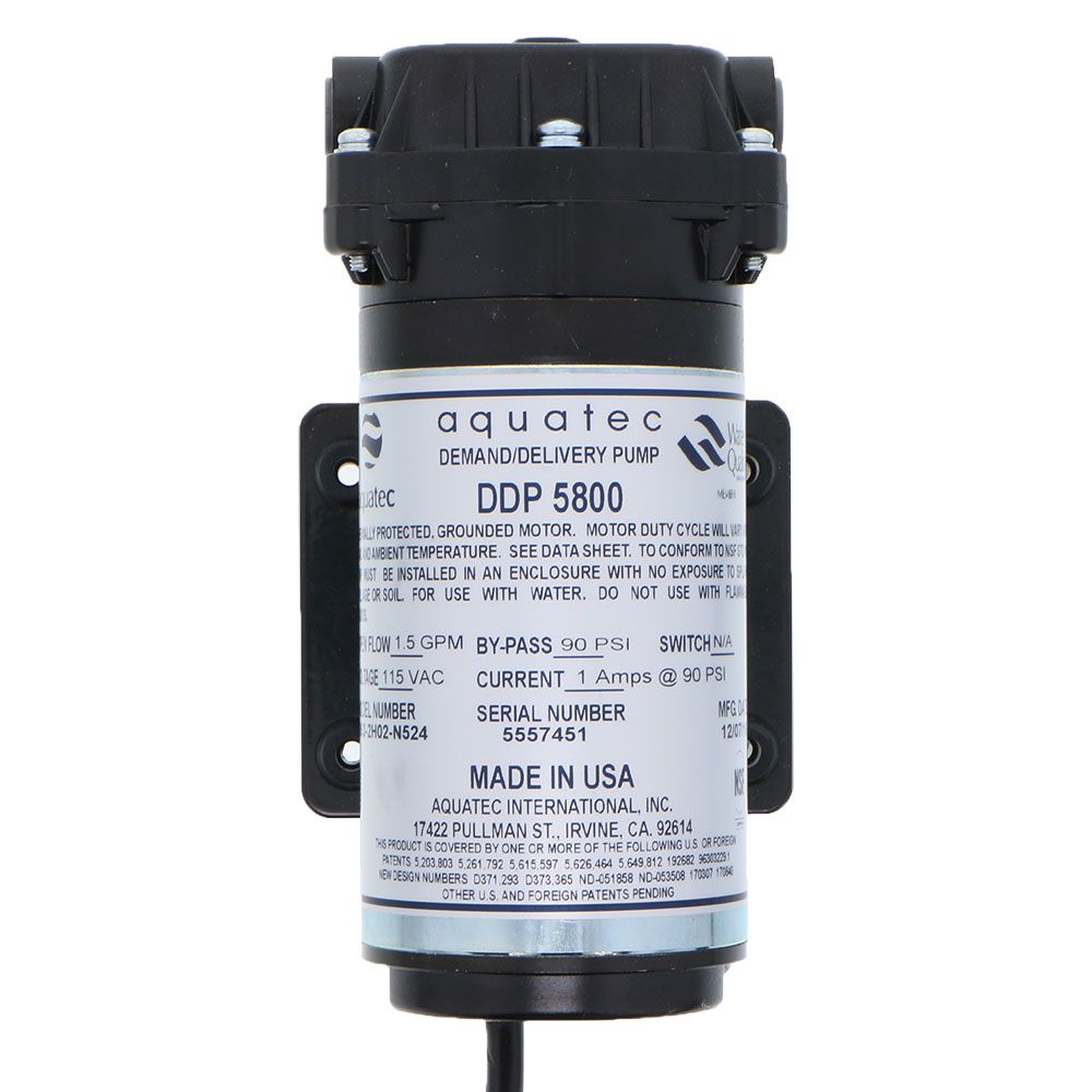 Aquatec 5853-2H02-N524 Pump 1.5 GPM, 3/8"JG, 115V