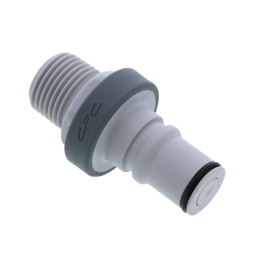 NS6D24008BSPT Valved Male Thread Coupling Insert 1/2 BSPT