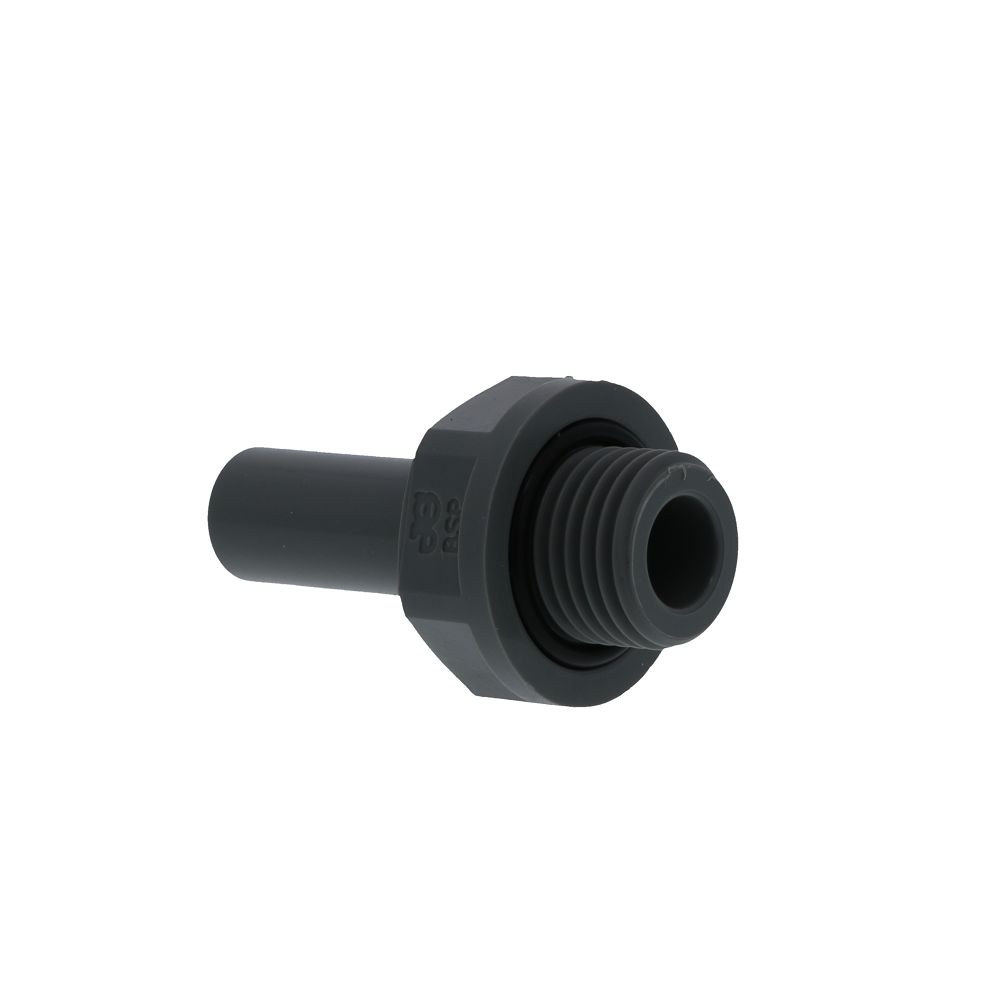 John Guest Stem Adapter BSPP - 3/8 x 1/4 BSPP