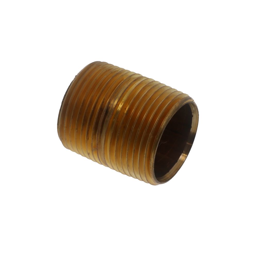 Brass Pipe Nipple Threaded 1 MPT x Close NO LEAD