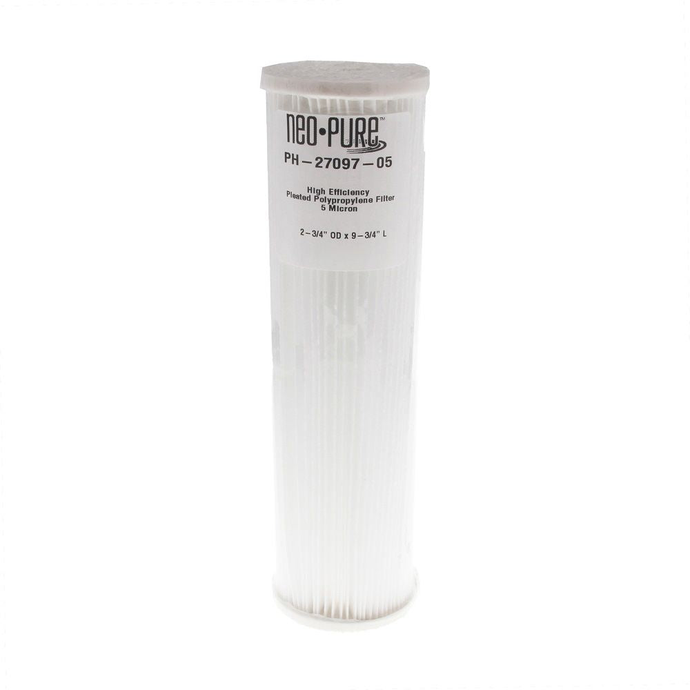Neo-Pure PH-27097-05 9-3/4" High Efficiency Pleated Filter 5 micron