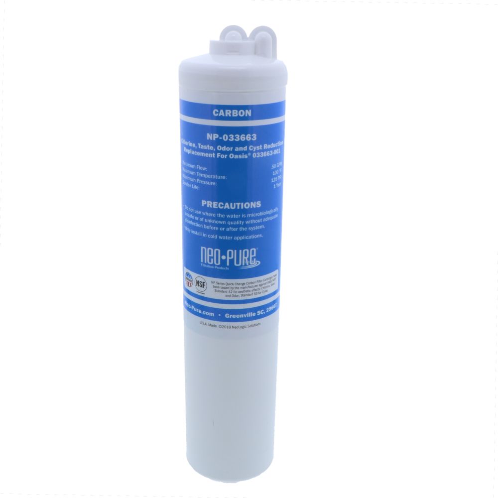 Oasis® Replacement 033663-001 Quick Change Carbon Postfilter blue by Neo-Pure
