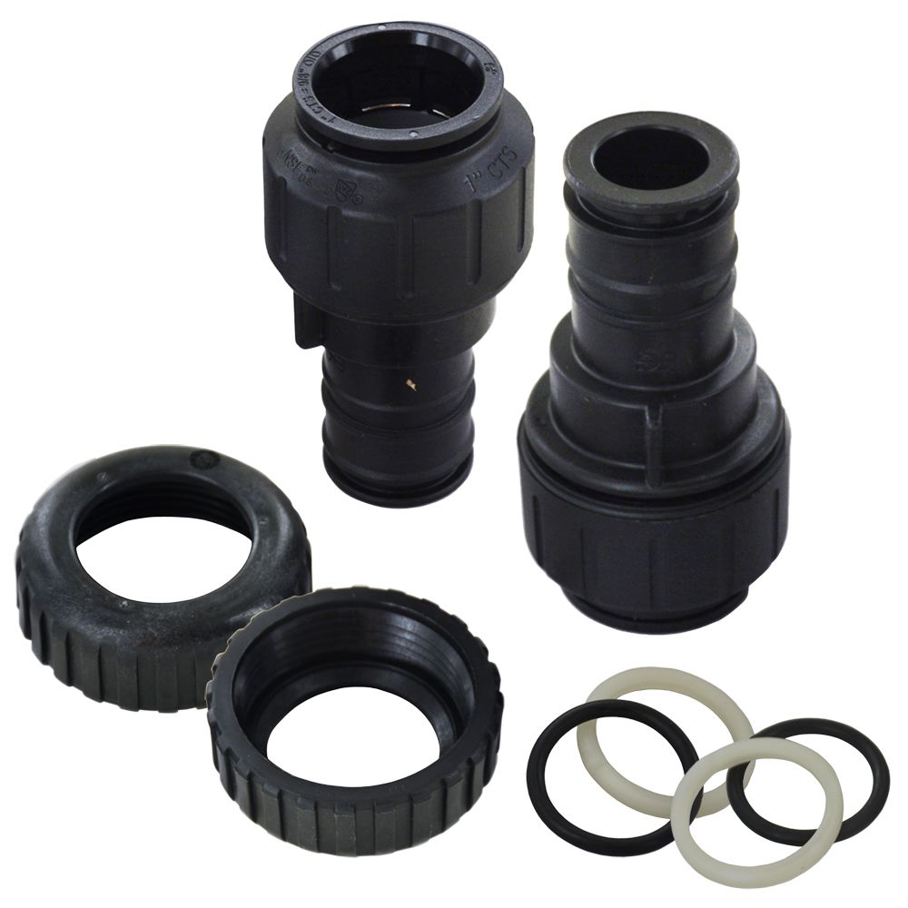 Clack WS1 V3007-17 John Guest 1" CTS Straight Assembly