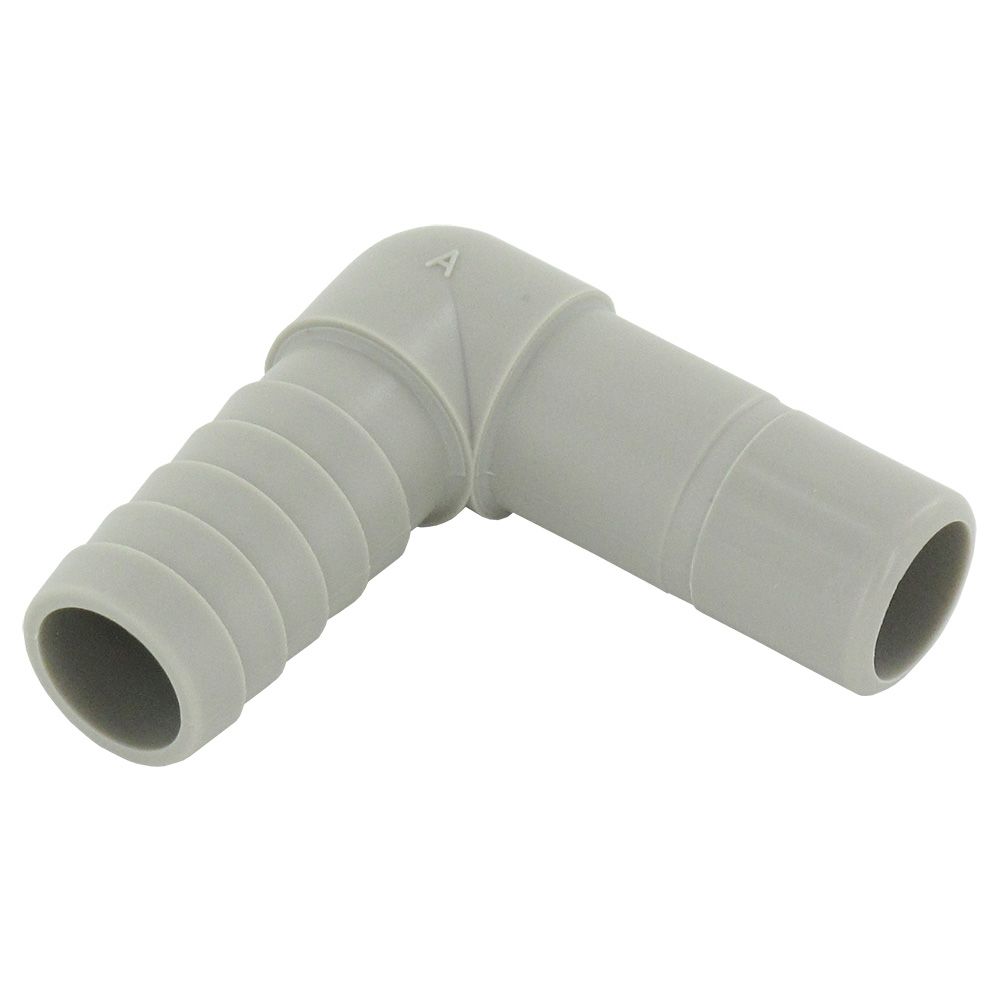 Parker A4TEB4 TrueSeal Acetal Tube Elbow Connector 1/4" Barb x 1/4" OD Stem