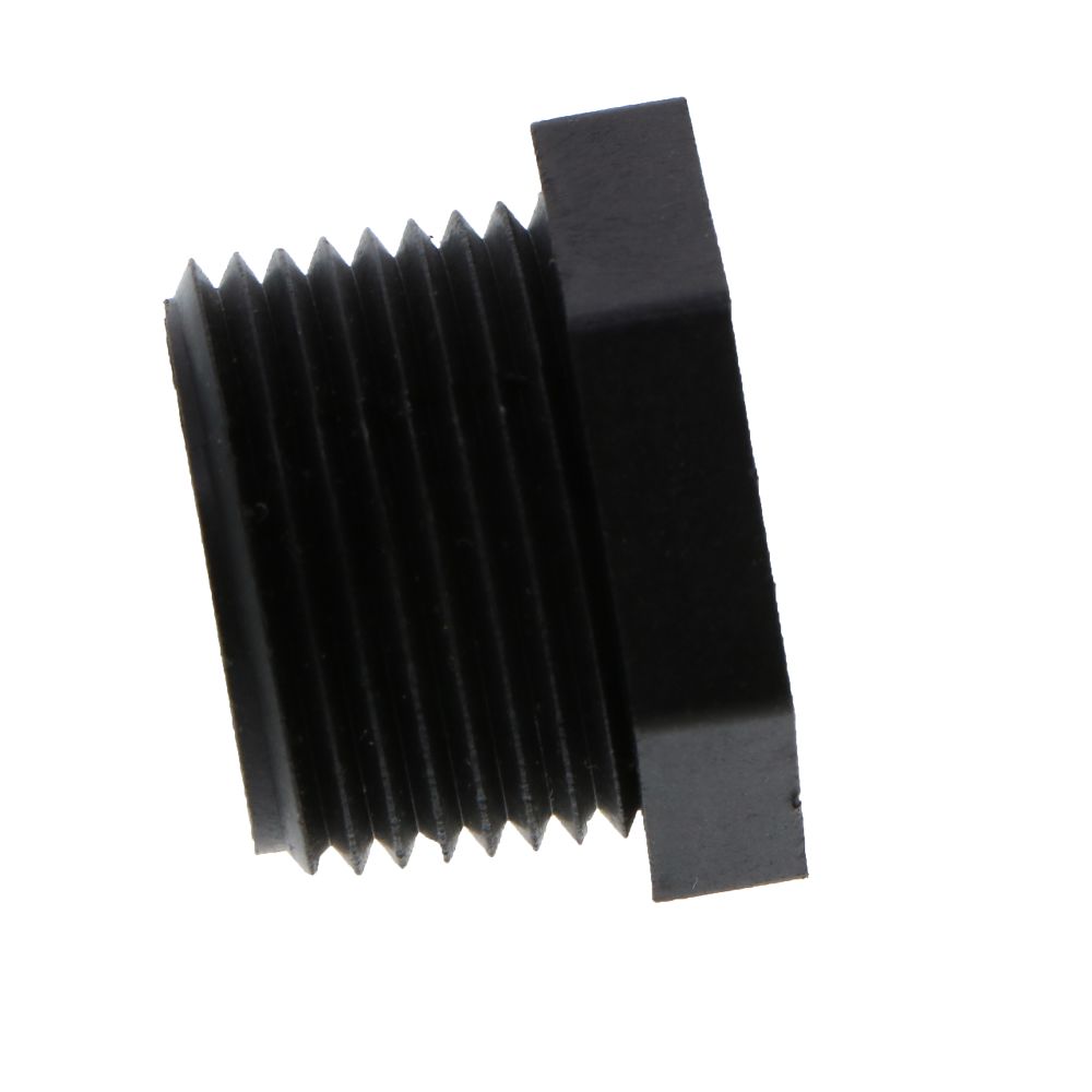 Pipe Plug Hex Head - 1" MNPT Polypro Black