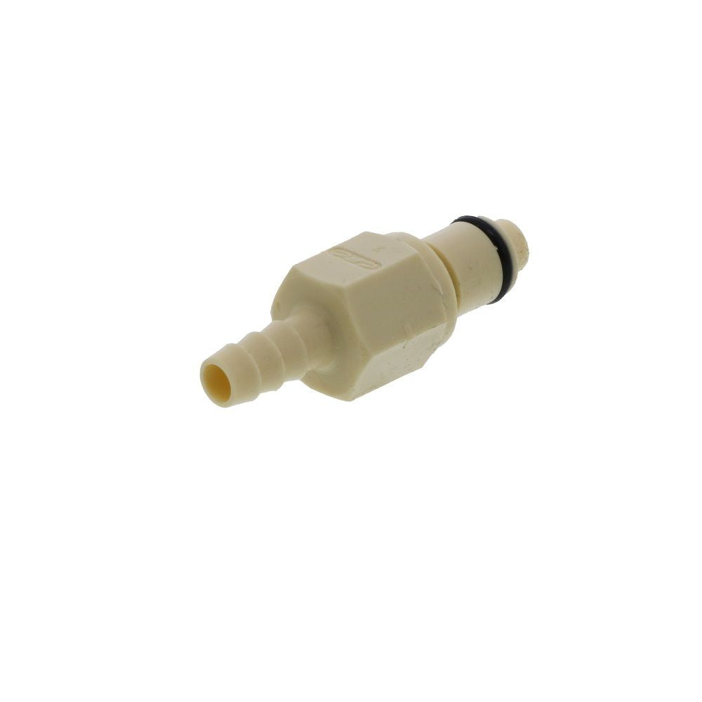 PLCD2200412 Valved In-Line Hose Barb Coupling Insert 1/4 ID Barb
