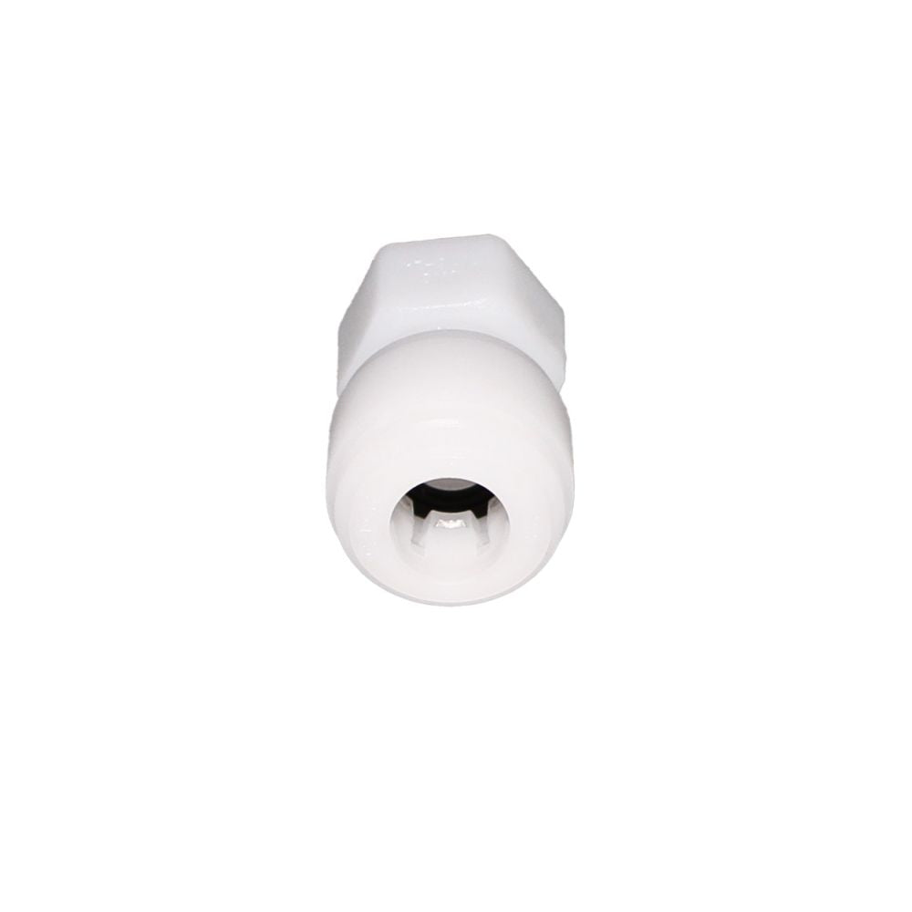 NeoFit - Acetal Natural White Female Adapter 1/4" tube x 7/16-24 UNS - Cone Type