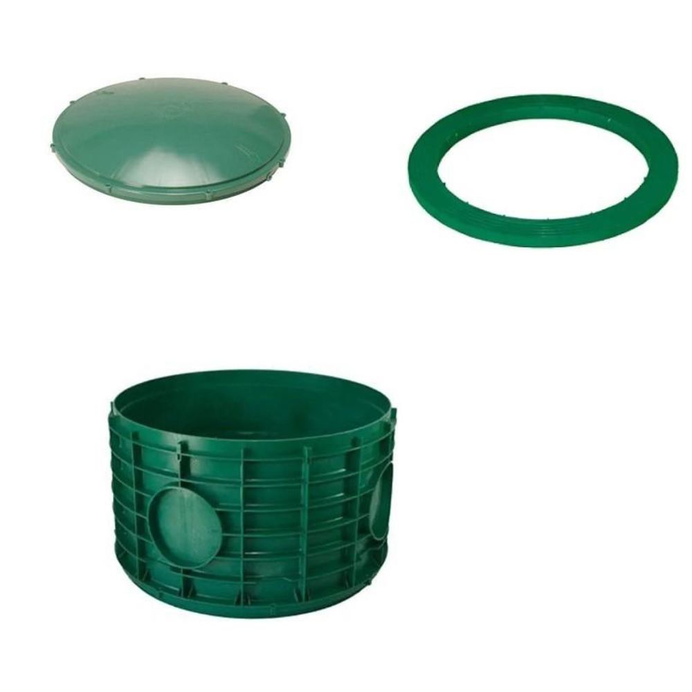 20x12 Inch Tuf-Tite Bundle - 20x12 riser, 20 inch domed lid & 20 inch ring adapter
