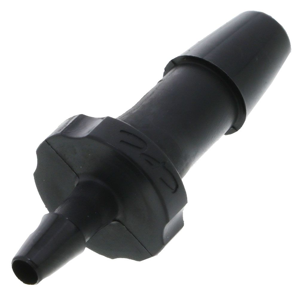 FitQuik Nylon Tube to Tube Straight Reducer Fitting Black - 1/4" ID barb x 1/8" ID