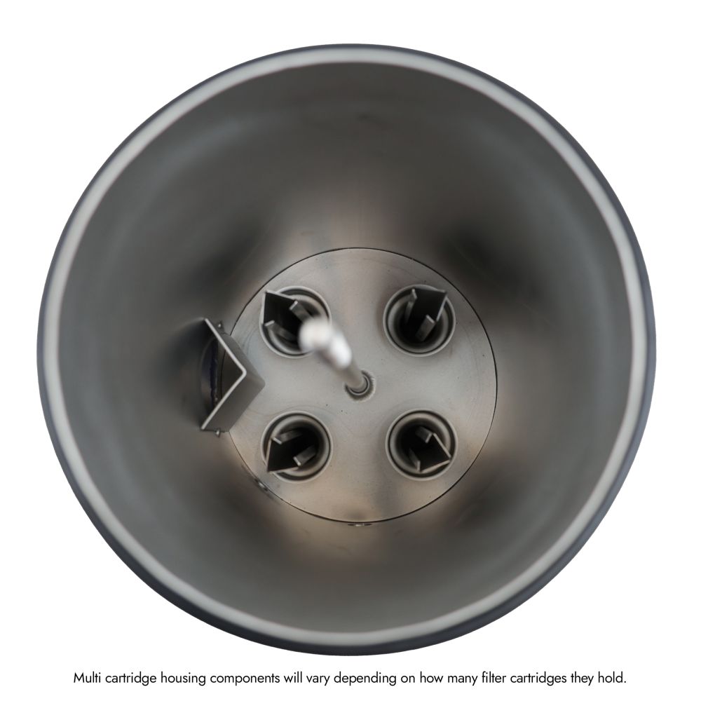 Neo-Pure 12 Round 30" Multi-Cartridge Stainless Steel Housing