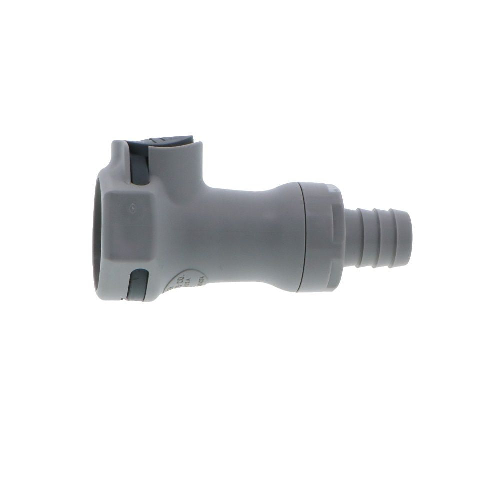 60700 NSF Valved In-Line Hose Barb Coupling Body 1/2 ID Barb