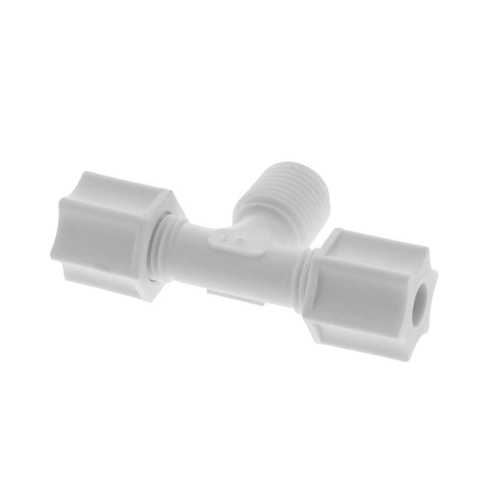 JACO 60-4-4-P-O Polypropylene Male Branch Tee 1/4 OD Tube x 1/4 MPT