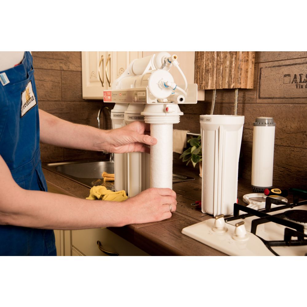 Omnipure K2533-JJ/K2540-JJ Inline GAC 10" x 2" Postfilter 1/4 Quick-Connect