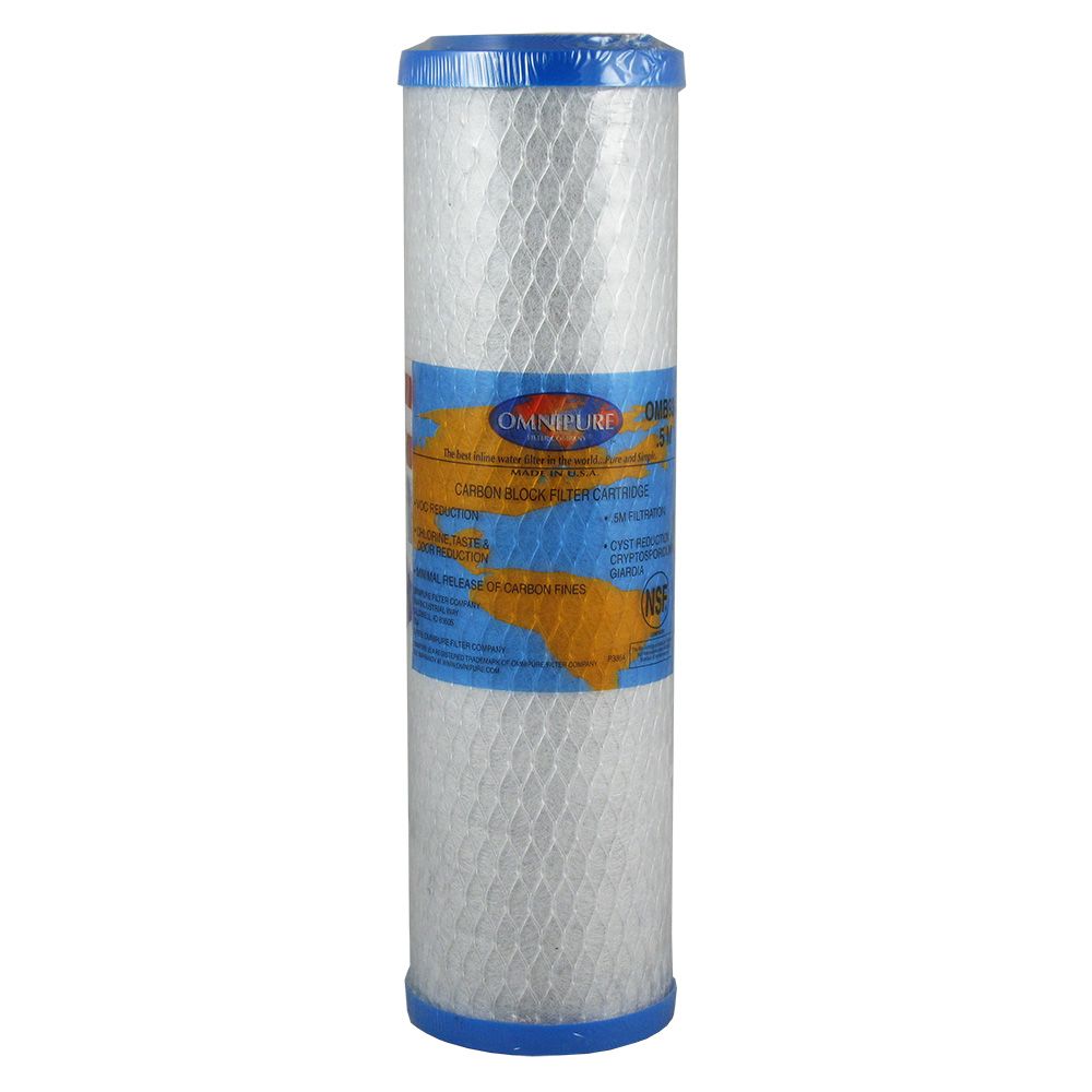 Omnipure OMB934-0.5 9-3/4" Coconut Shell Carbon 0.5mic Block Filter