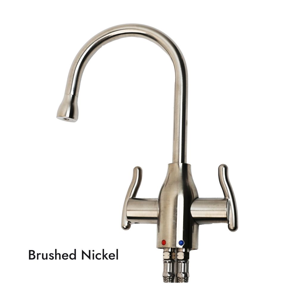 Mountain Plumbing MT1801-NL Contemporary Hot & Cold Water Dispenser w/ Wine Bottle Spout & Curved Handles