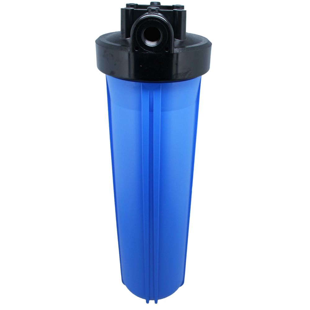 20" Neo-Pure Big Flow Filter Housing Blue Sump/Black Cap 1" without Pressure Relief