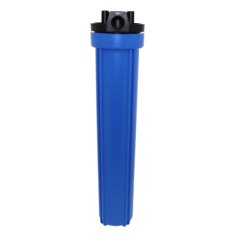 20" Neo-Pure Standard Water Filter Housing Black/Blue without Pressure Relief - 3/4" FPT