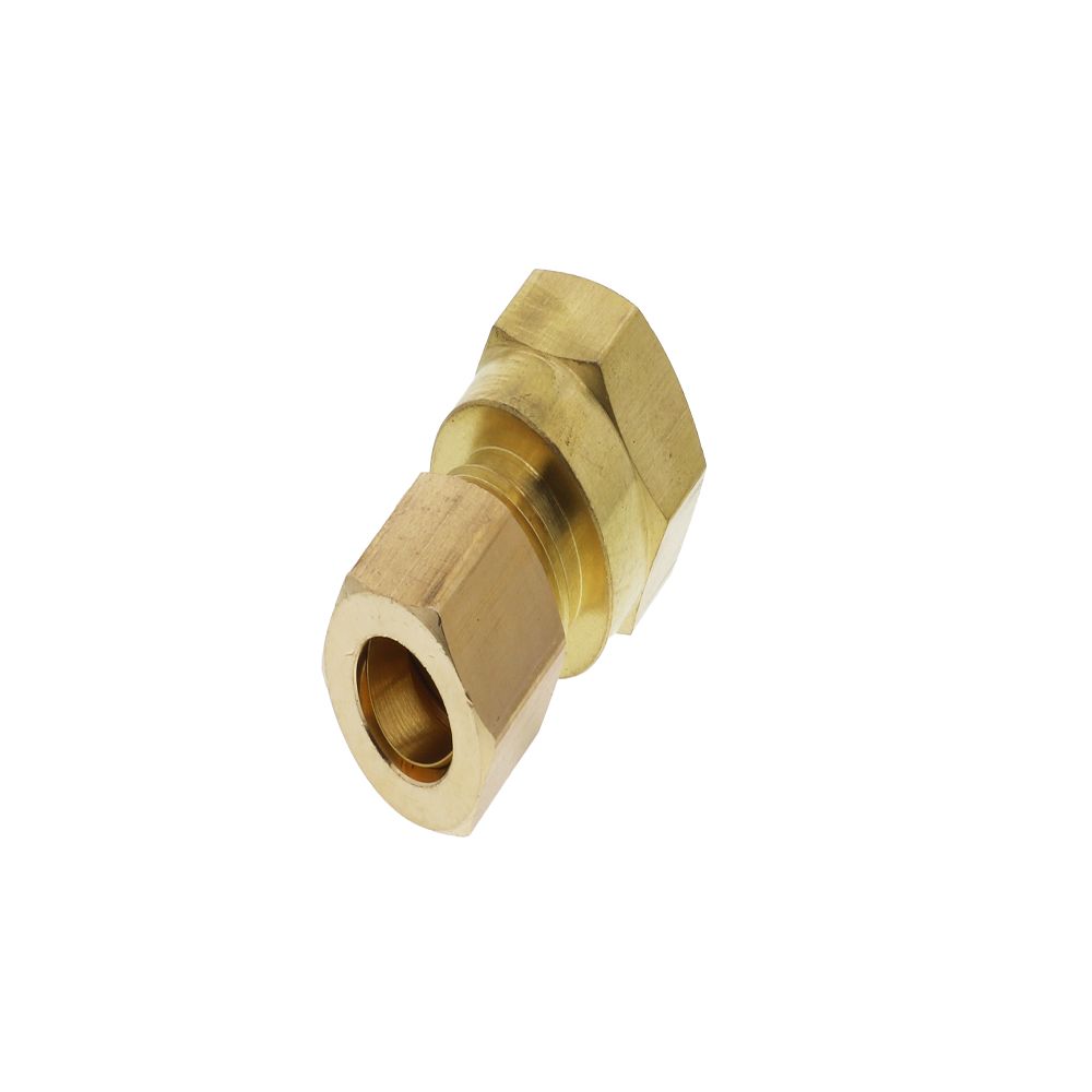 Brass Compression Female Connector 3/8 Compression x 3/8 FPT