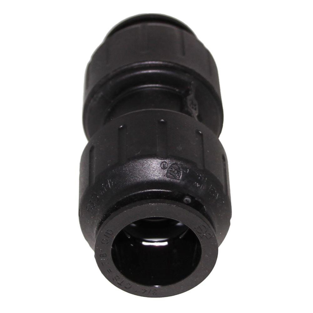 John Guest Black Coupler - 3/4 CTS