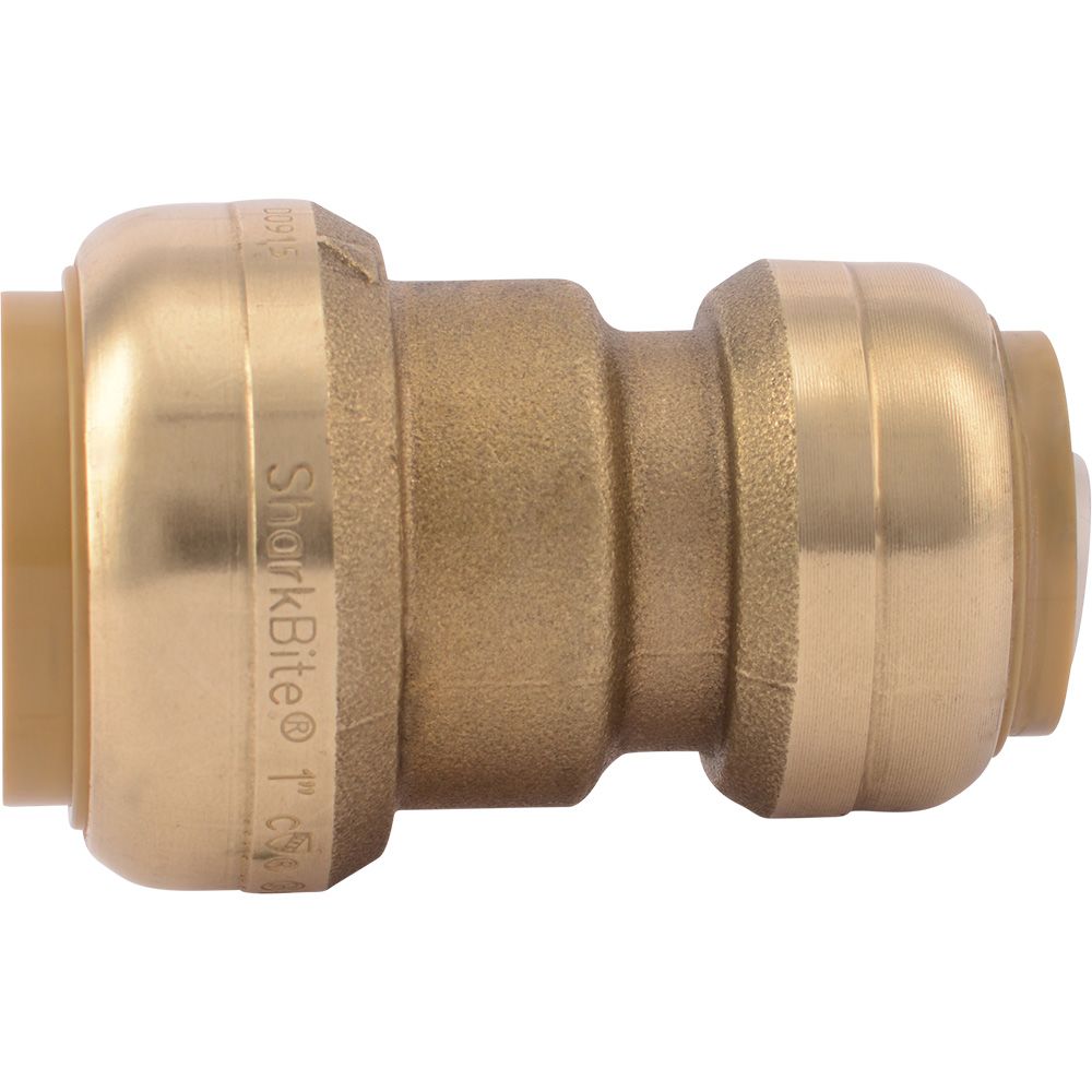 SharkBite® U060LF Lead-Free Brass Push-to-Connect Reducer Coupling - 1" x 3/4"