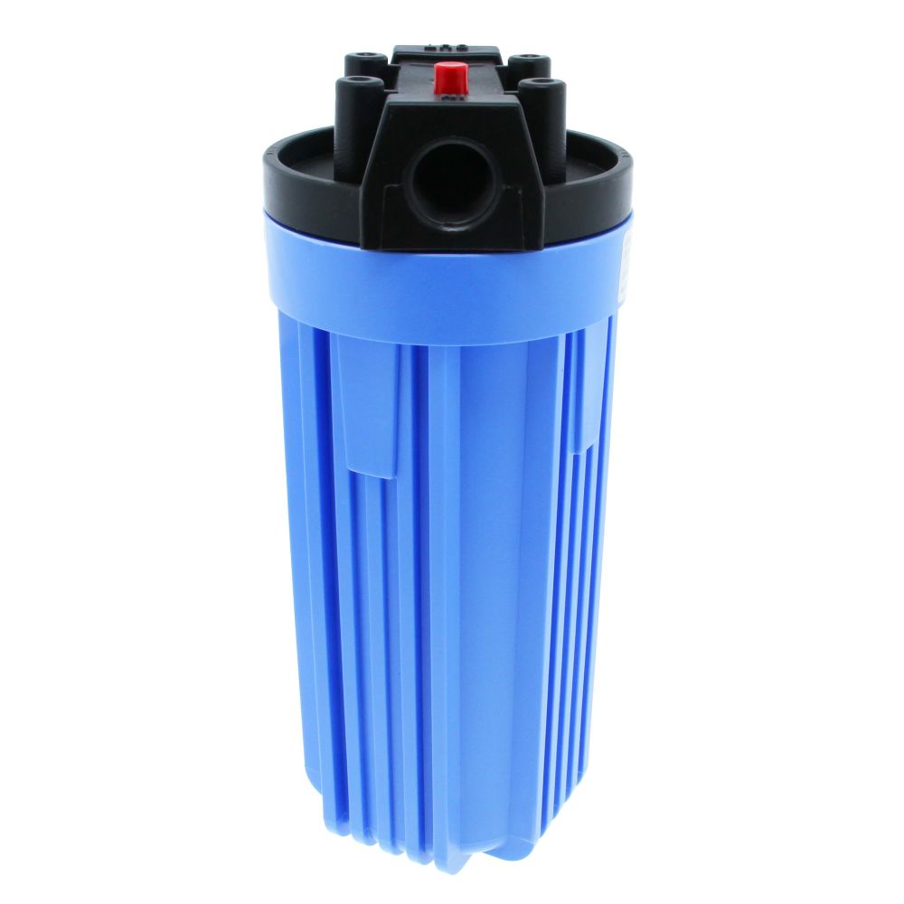 Pentek 150067 10" Standard Water Filter Housing Black/Blue w/ PR - 3/4" FPT