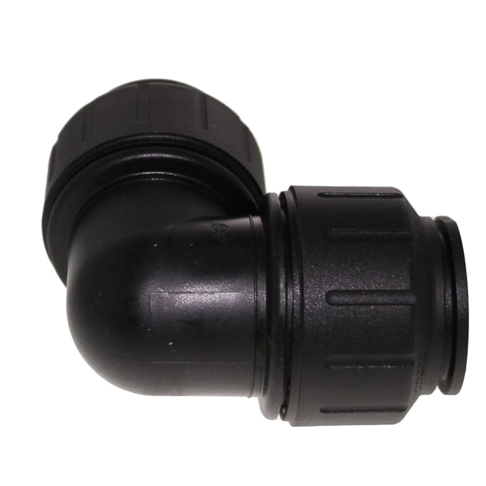 John Guest Black Union Elbow - 1 CTS