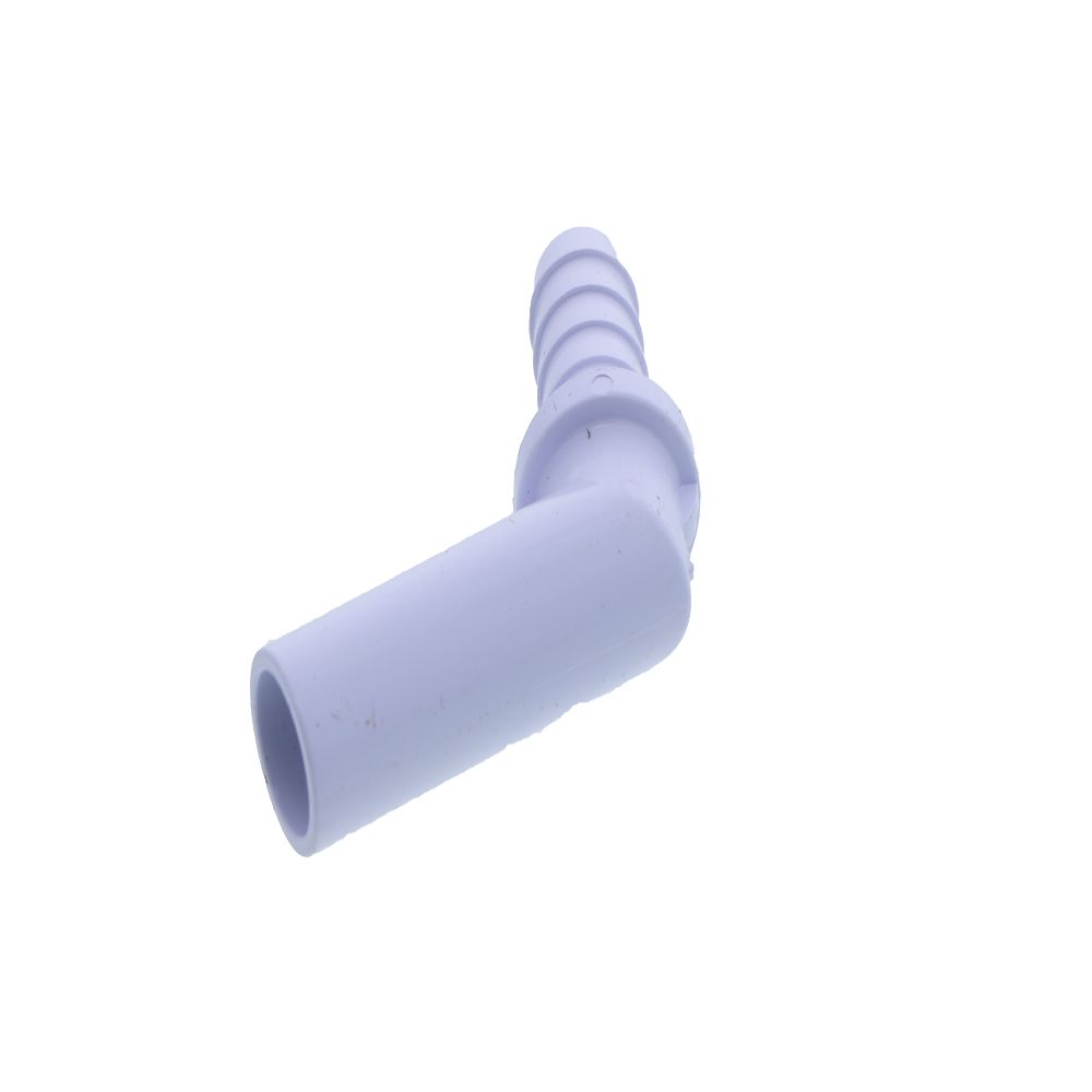 PushIn 45° ELBOW Barb Connector - 3/8" ID Barb x 1/2" OD Stem