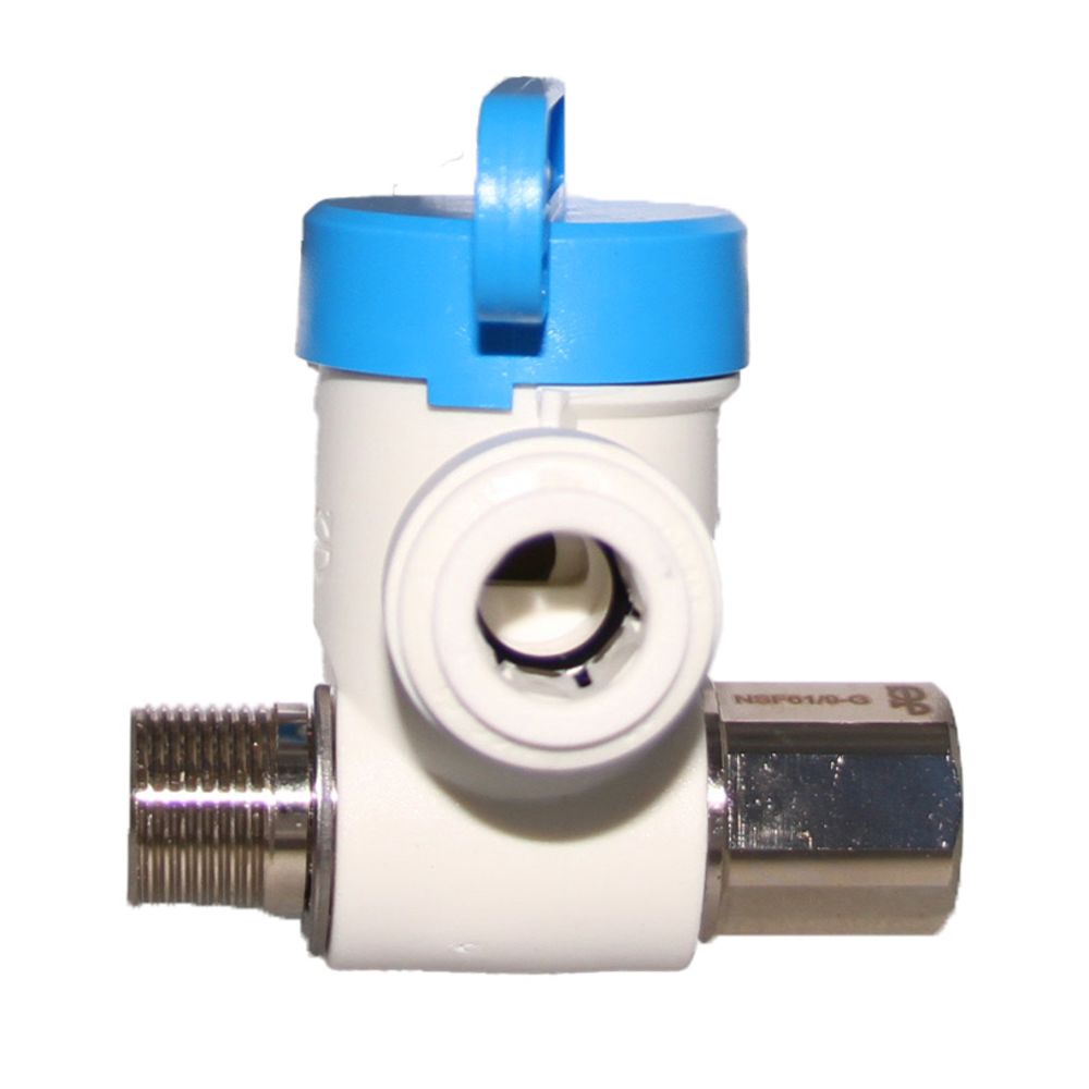 John Guest Angle Stop Adapter Valve Lead-Free - 3/8 x 3/8 x 3/8